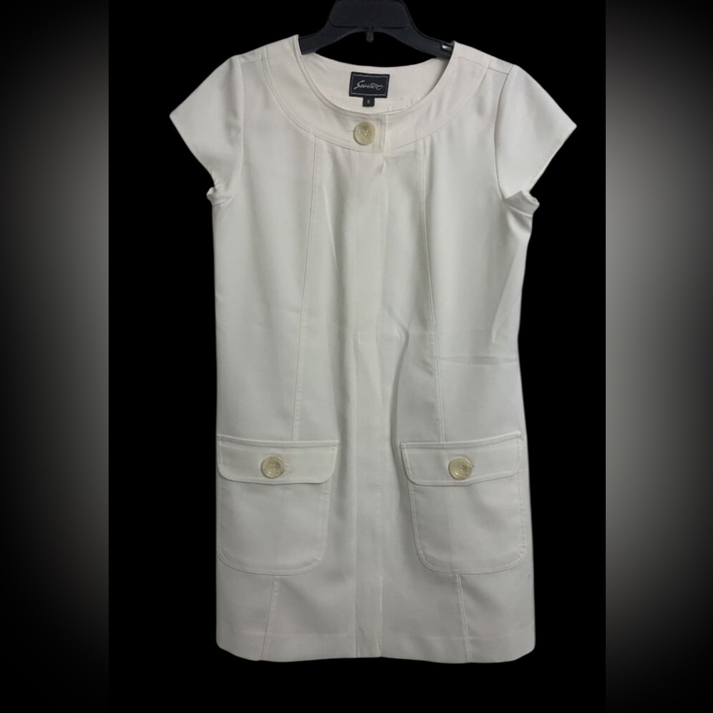 Sweet Off White Midi Cargo Dress Size 8